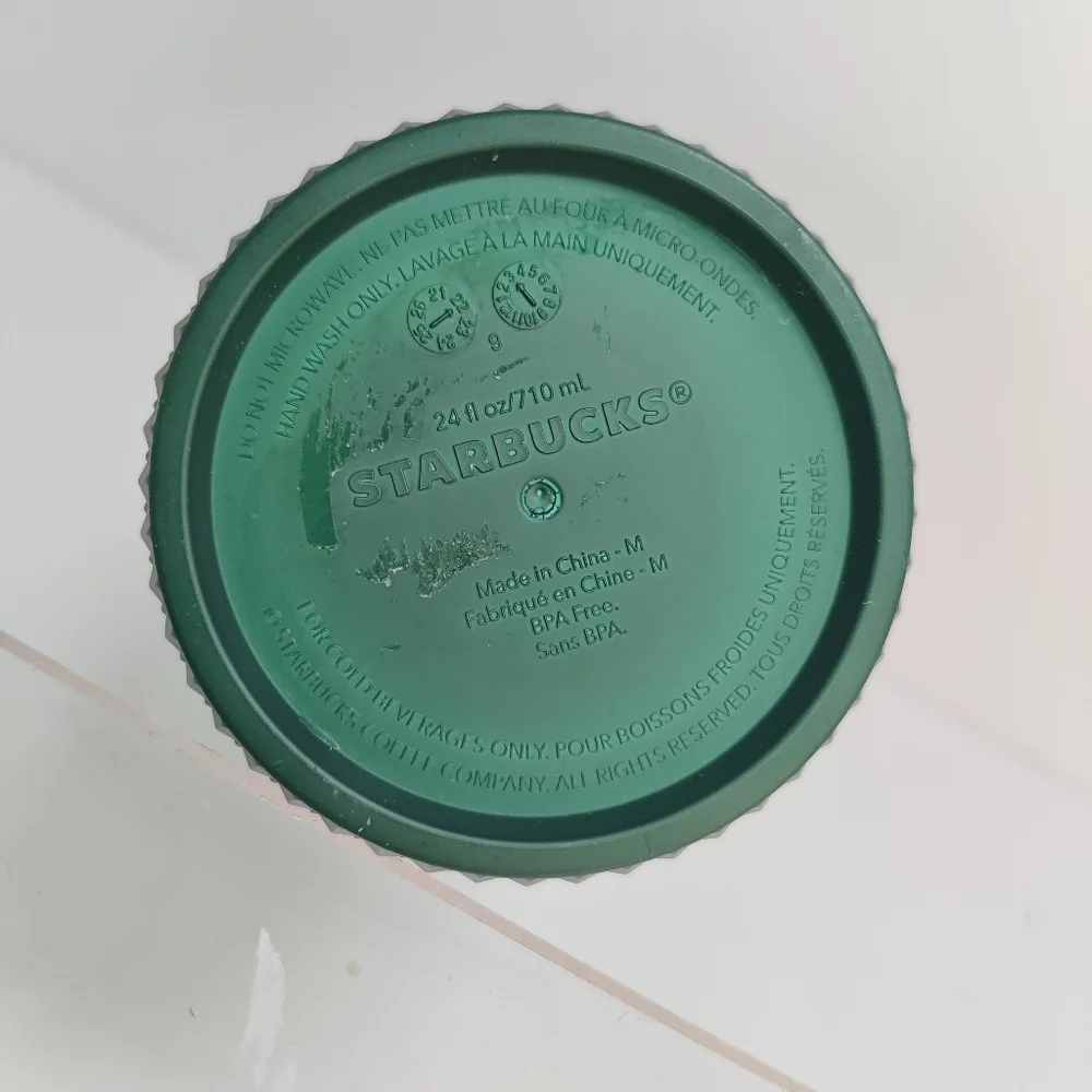 NEW Starbucks Diamond Texture Tumbler Venti 24 Oz Green Ombre Gradient 2022